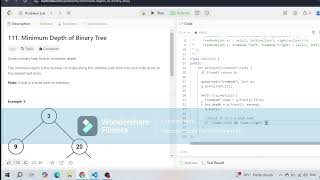 Leetcode.111.Minimum Depth of Binary Tree problem for Interview #leetcode111 #easyproblem #dsa