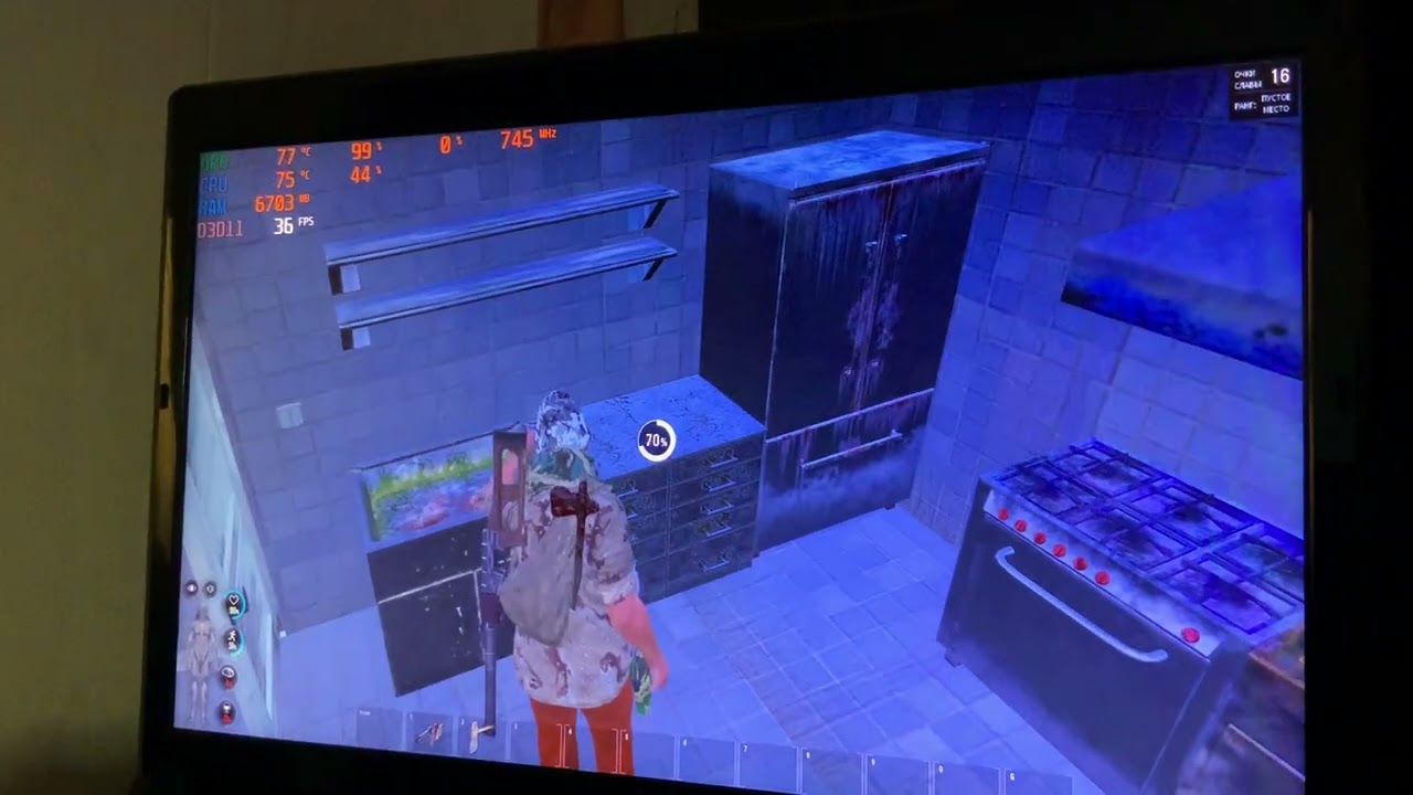 Тест clevo p150hmx /i7 2630qm/16gb/gtx 680m 4gb/ssd 240/игра Scum 1920x1080