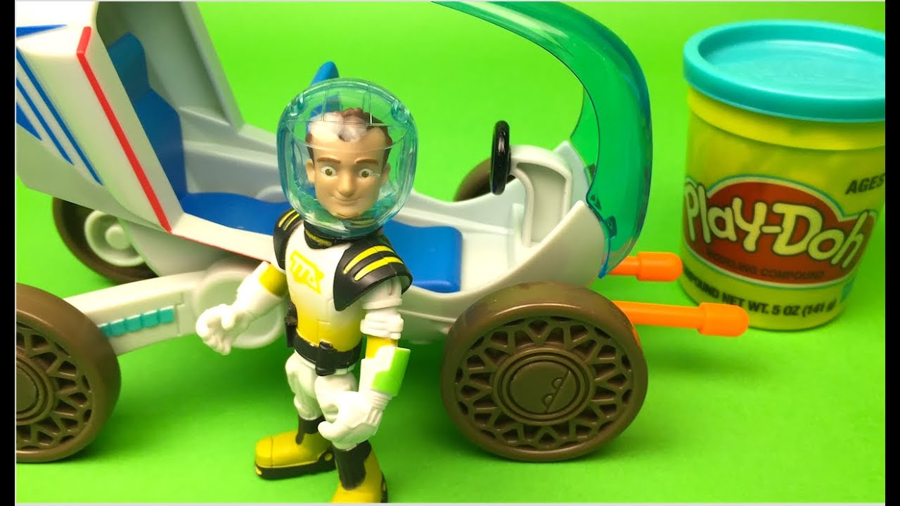 Disney Miles from Tomorrowland Rescue Rover Trex Dinosaur and Play Doh Play