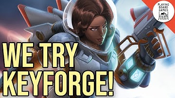 We try KEYFORGE!! (First Play Gameplay)