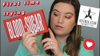Trying Jeffree Star Cosmetics Blood Sugar Palette