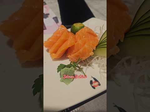 Salmon Sashimi, Japanese Food #sashimi #foodshorts #sashimi #japanesefood #seafoods #salmonsashimi