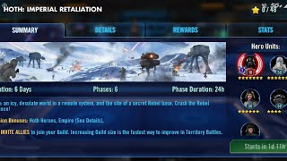 SWGOH: GUILD TERRITORY BATTLES: HOTH: IMPERIAL RETALIATION SWGOH: GUILD TERRITORY BATTLES: HOTH: IMPERIAL RETALIATION