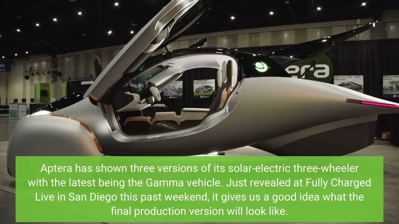 Aptera Gamma Vehicle Revealed In Full With Many Updates