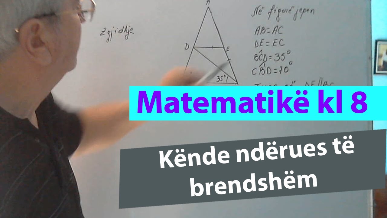 Ushtrime matematike kl 8 / Kënde ndërues të brendshëm