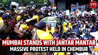 Thousands Rally In Mumbai:Chembur Ambedkar Garden Protesters Demand Dharmendra Pradhan's Resignation screenshot 3