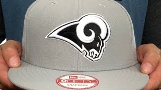 Rams 'NFL TEAM-BASIC SNAPBACK' Grey-Black Hat by New Era