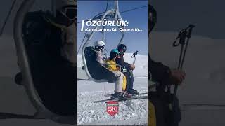 Özgürlük;Kanatlanmış bir Cesarettir... #maceraperest #salihmutlukaya #kayak #kayakegitimi #ski