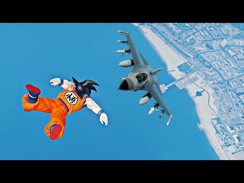 GOKU en GTA 5 Recopilación de Ragdolls (GTA 5, Euphoria Physics, Fails, Funny Moments)