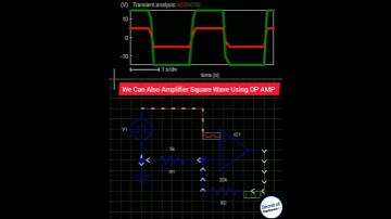 We Can Also Amplifier Square Wave Using OP AMP