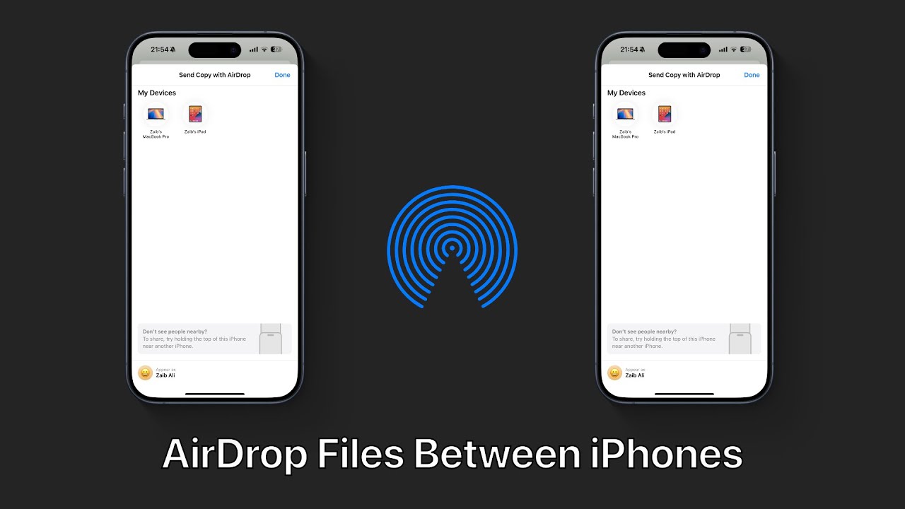How To Use AirDrop On iPhone 16 | Transfer Photos, Videos, Documents ...