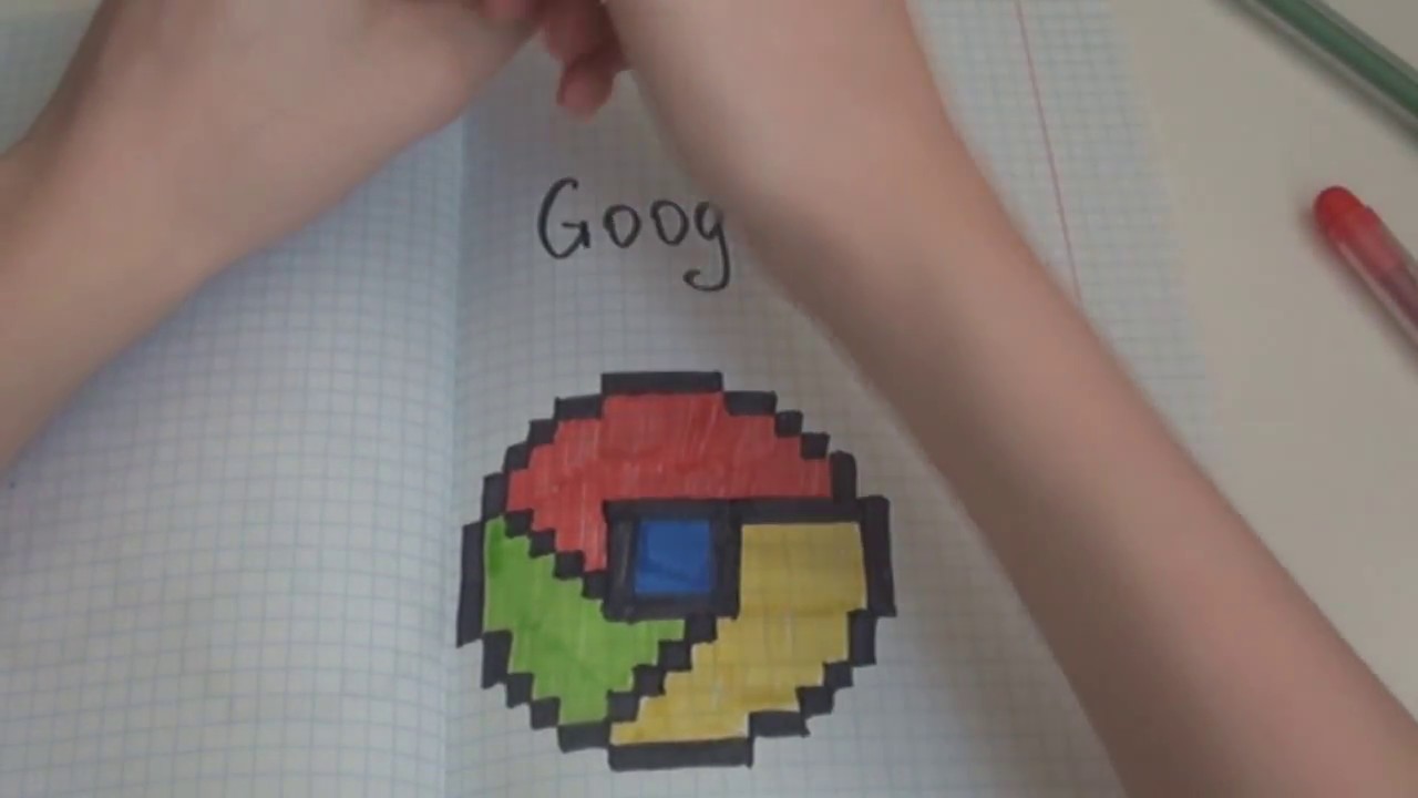 Нарисовать тик ток по клеточкам