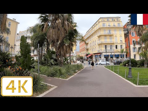 City Center walk in Nice, France (French Riviera/Côte d'Azur) | Spring 2021【4K】