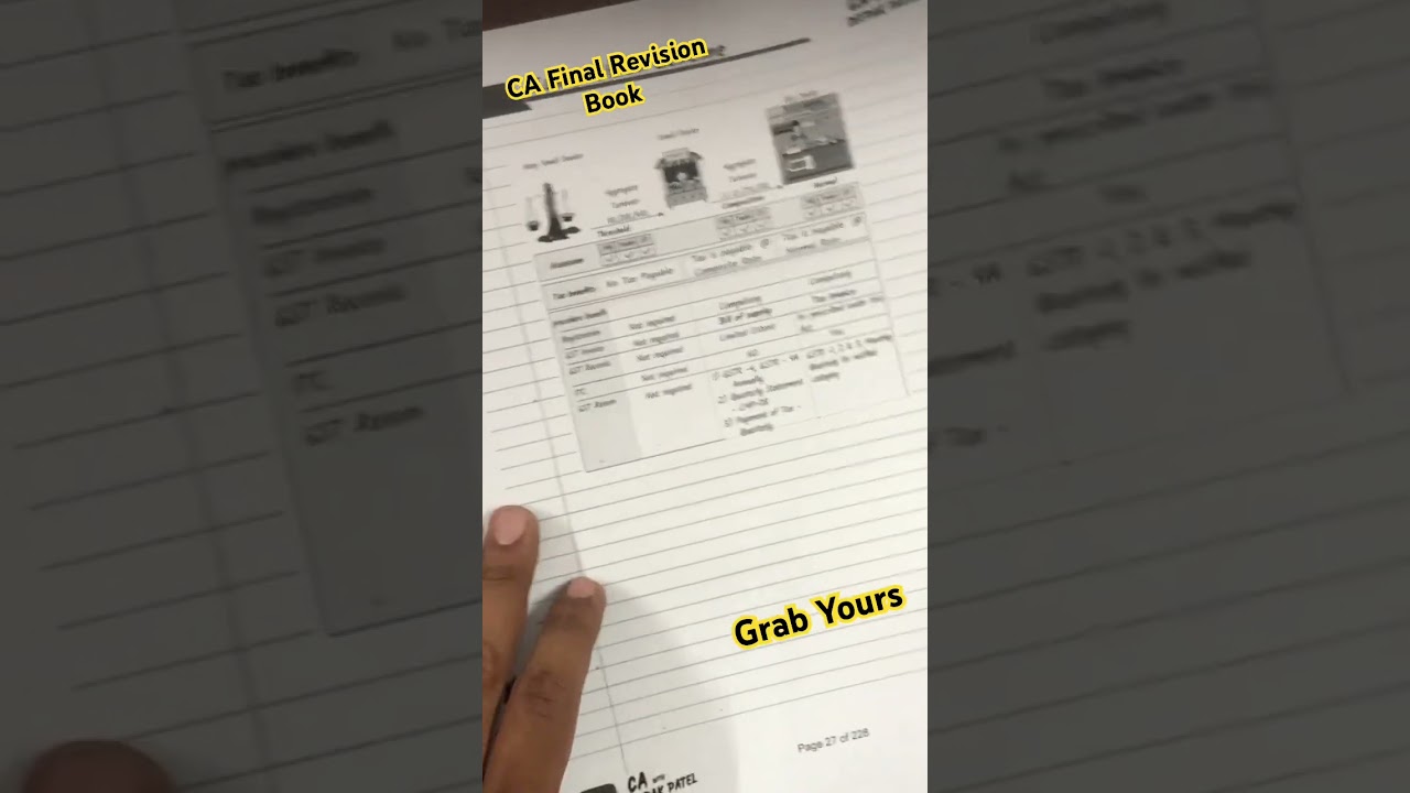 Grab Your CA Final Revision Book  Link in Channel Page. Also in Description and Comment
