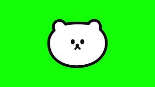Green Screen Bear Sticker 24 | Free Download
