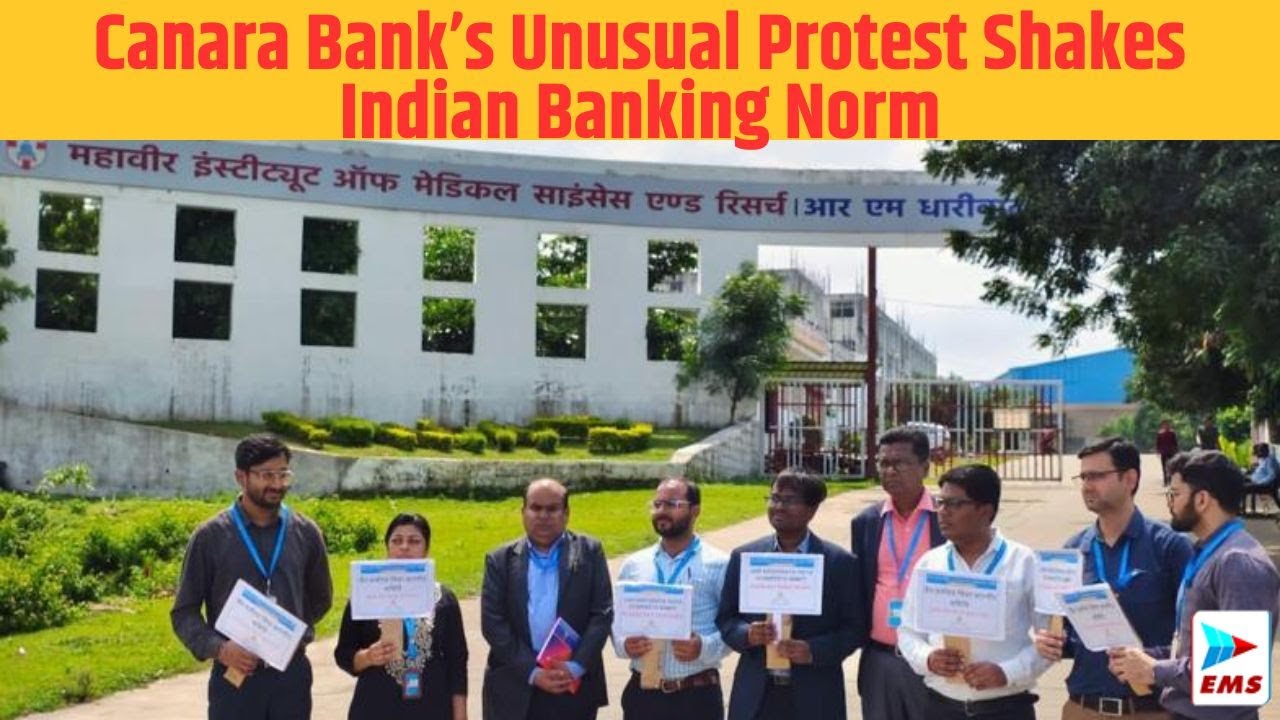 Canara Bank’s Unusual Protest Shakes Indian Banking Norms| EMS TV 20 -Aug-2025