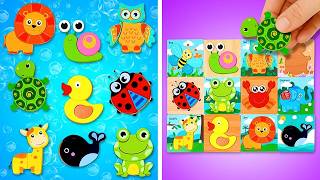 LIVE: Animal Matching Game | Shapes & Names for Kids 🦒🧩 screenshot 2
