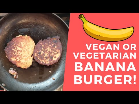 Vegetarian Banana Patty Recipe | Banana Burger Recipe
