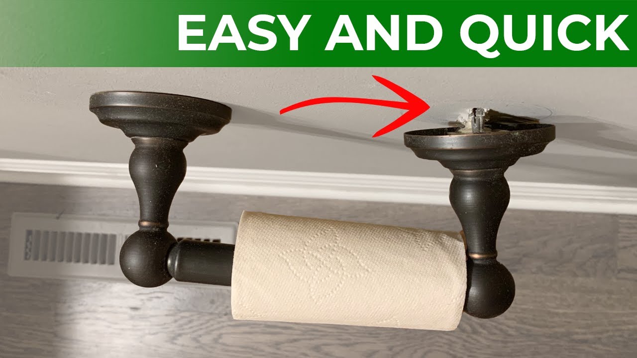 How to fix toilet-paper holder that's come loose from the wall? Tried  getting a new screw for the top but didn't take. : r/howto