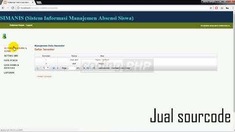 Aplikasi Informasi Absensi Berbasis Web