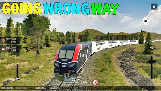 Going Wrong Way in Train Simulator Pro USA [ Android Gameplay 2022 ] screenshot 3