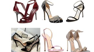 latest lock strapped high heels sandals dasign ladies various events#2022