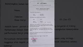 Surat Pengalaman kerja Saya.. Surat Pengalaman kerja Saya..