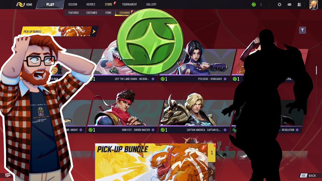 USING MY PICK UP BUNDLE CHARACTER COIN