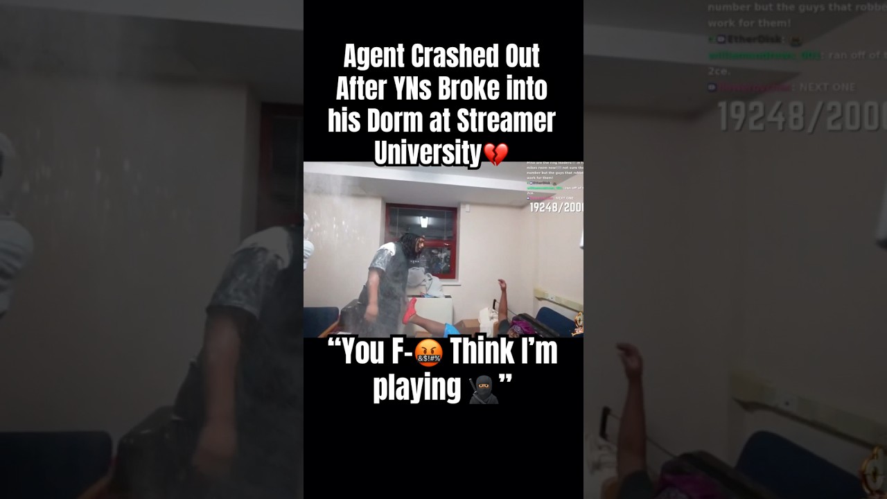 Агент вырубился после того, как студенты ворвались в его комнату🙏🏽💔