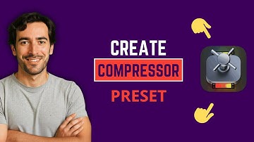 Een preset maken in Compressor (snelle methode)
