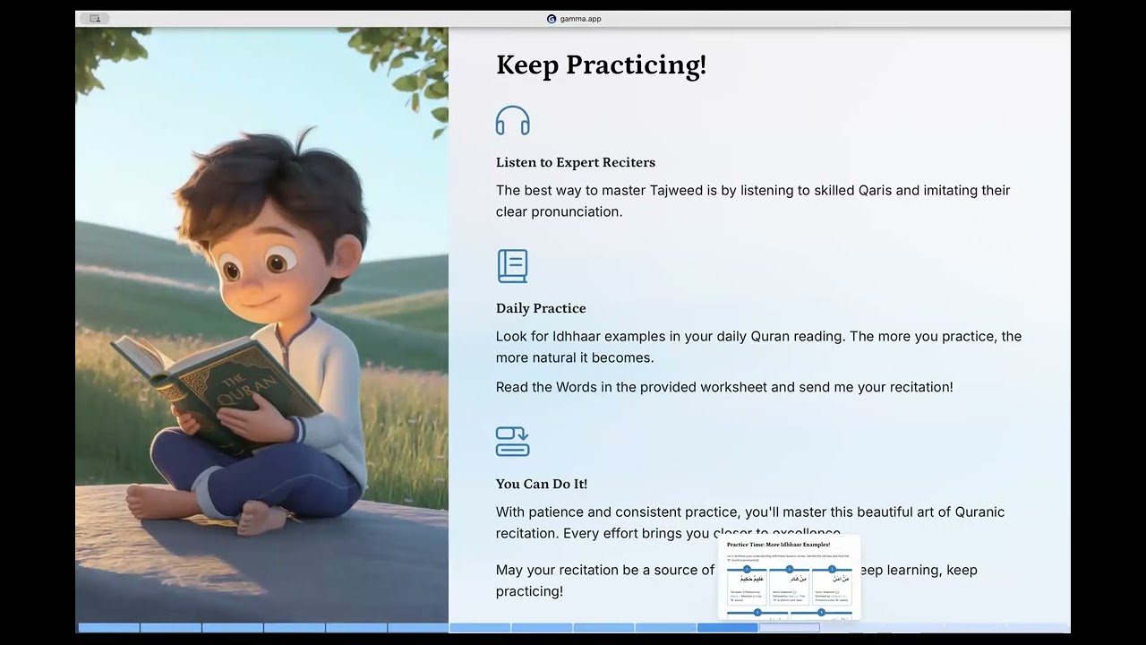 Idhhar Rule Explained | Tajweed Lesson for Kids | Quran Reading Made Easy (Homeschooling Program)