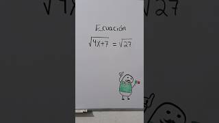 Ecuación con raíces cuadradas #matematicas #maestro