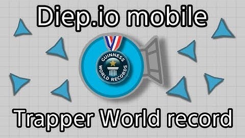 Diep.io mobile - Trapper 619k World Record FFA
