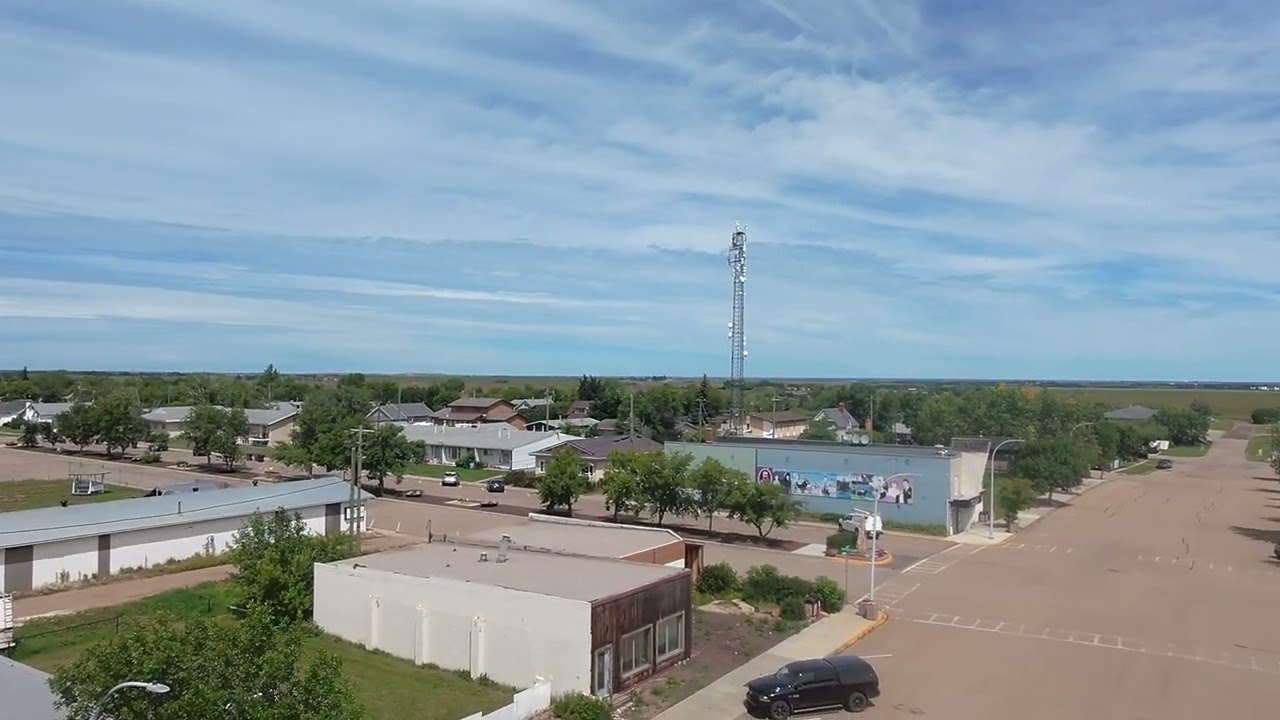 Coronation Alberta Drones Eye View