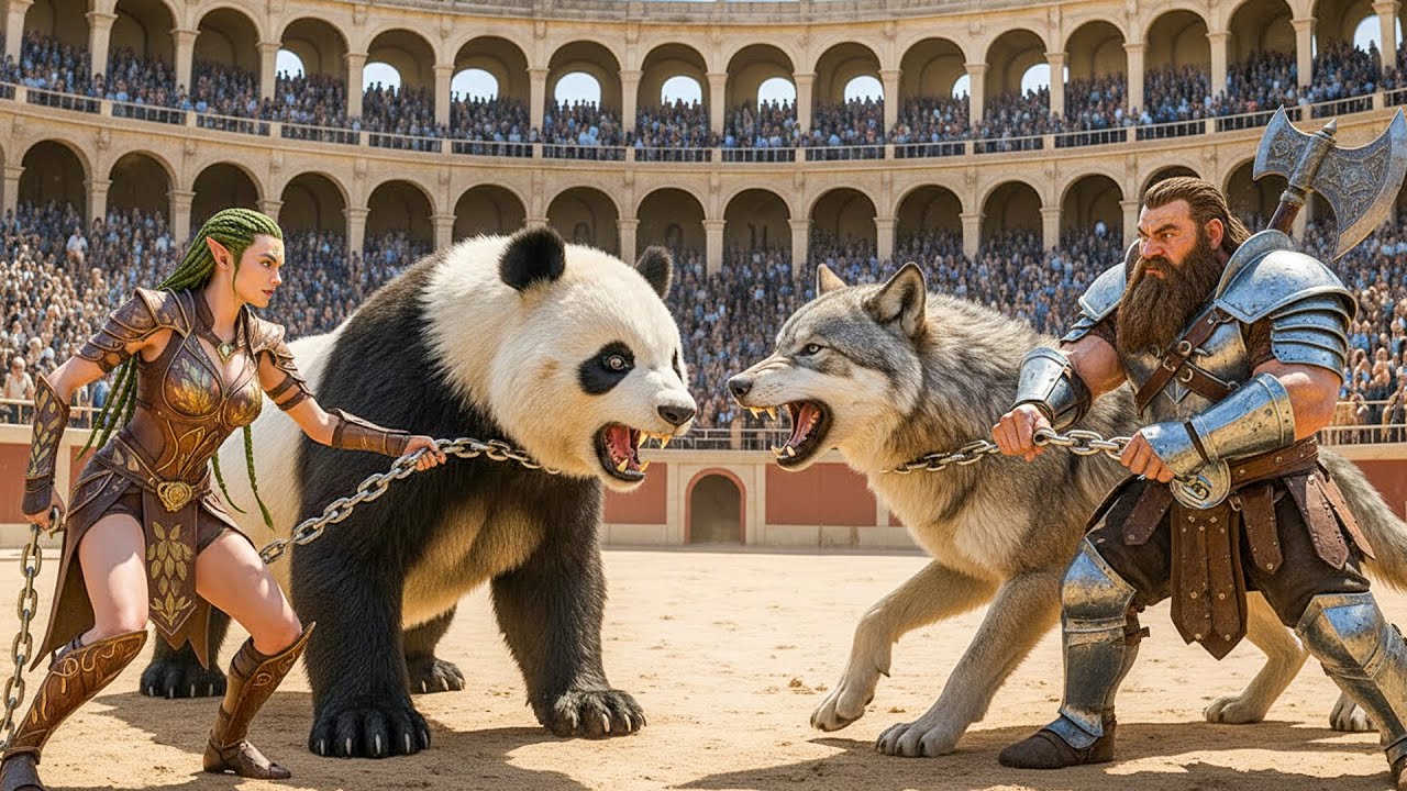 Epic Pandas and wild wolves Showdown 🔥 Ultimate Wild Duel – Who Will Claim the Throne