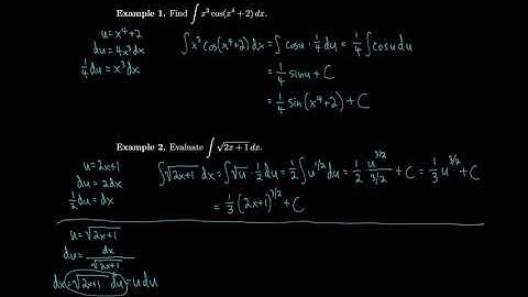 Calculus 5.5 The Substitution Rule