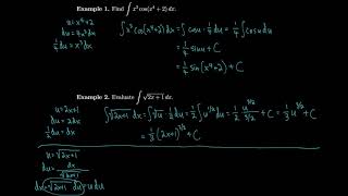 Calculus 5.5 The Substitution Rule