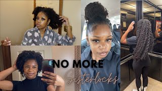 I COMBED OUT MY 10 YEAR OLD SISTERLOCKS | TAKE DOWN PROCESS | HOW MUCH HAIR I LOST | MAHOGANIE J