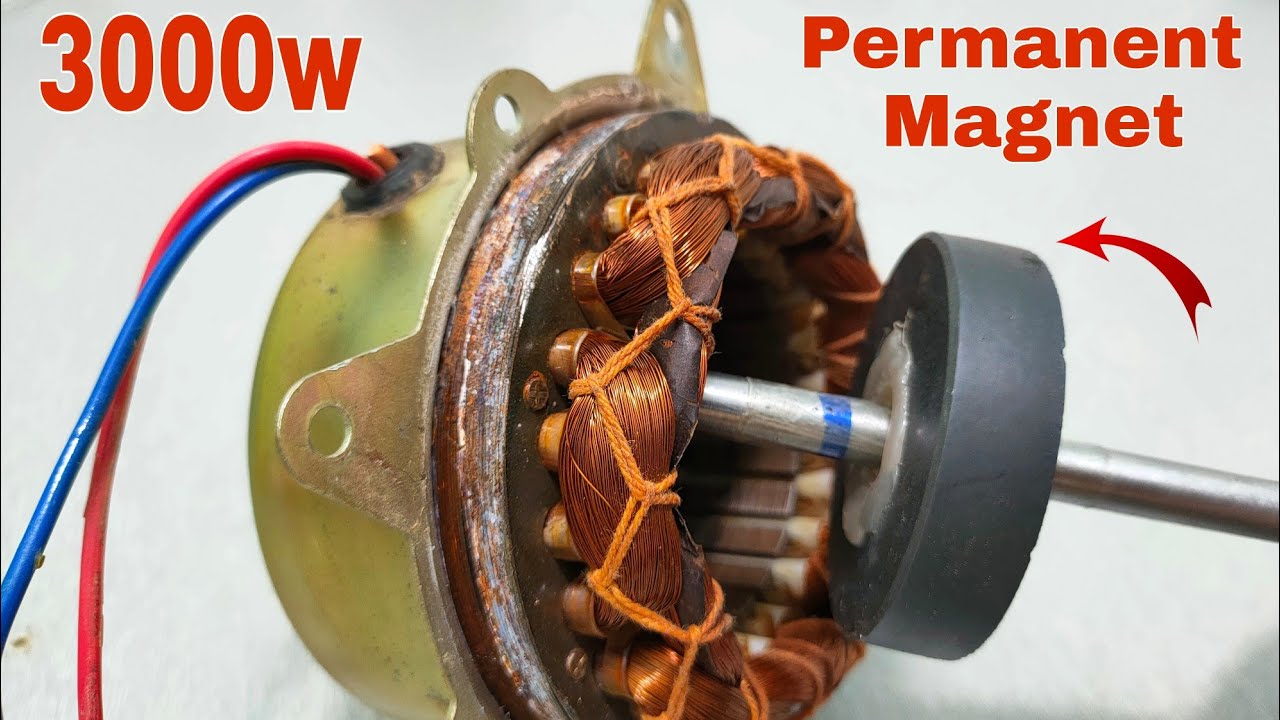 How to Convert old AC Motor into a Strong 220v at Home New Experiment - YouTube