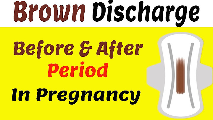 Brown discharge 3 days before period could i be pregnant
