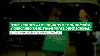 PONENCIA ANETRA "EXCEPCIONES A LOS TIEMPOS DE CONDUCCIÓN Y DESCANSO EN EL TRANSPORTE DISCRECIONAL”