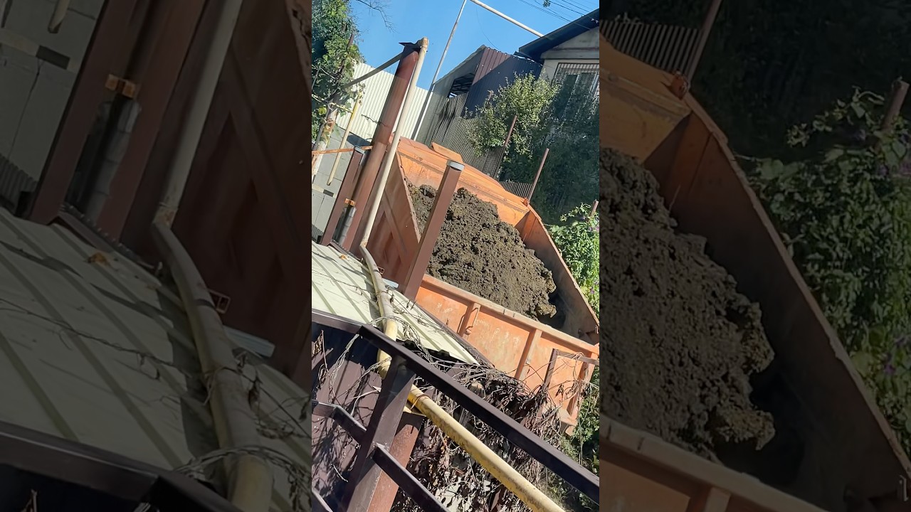 КамАЗ 55111 самосвал с землёй