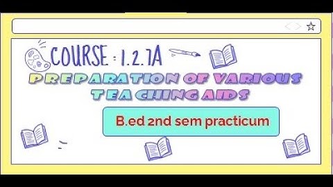 B.ed 2nd sem practicum|PREPARATION OF VARIOUS TEACHING AIDS(MATH)|ENGLISH M|COURSE: 1.2.7A| WBUTTEPA