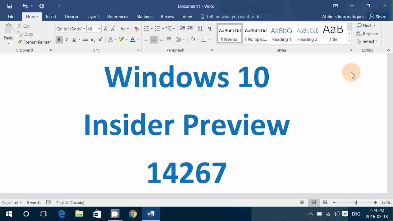 New Redstone Windows 10 Insider preview available build 14267 February 18th 2016