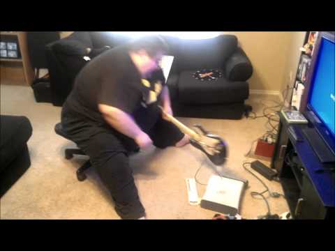 Fat Guy Destroys Xbox