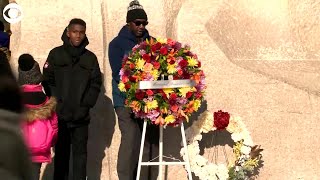 WEB EXTRA: Martin Luther King Jr Memorial Wreath Laying