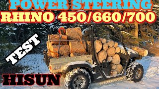 TESTING OUT POWER STEERING & BIG LOAD OF WOOD