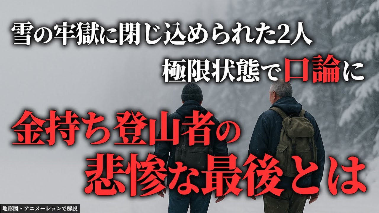 極限状態の2人→雪の牢獄が人間の思考を蝕む...「茂倉岳遭難事故」【地形図で解説】