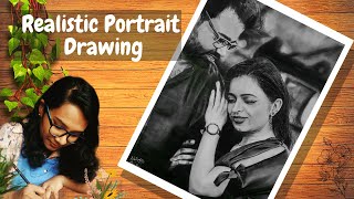 Eldhose & Sneha | Couple Portrait Drawing | Commissioned Artwork | NathArts screenshot 4