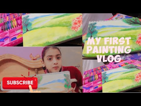My first painting vlog, this I make with you - YouTube